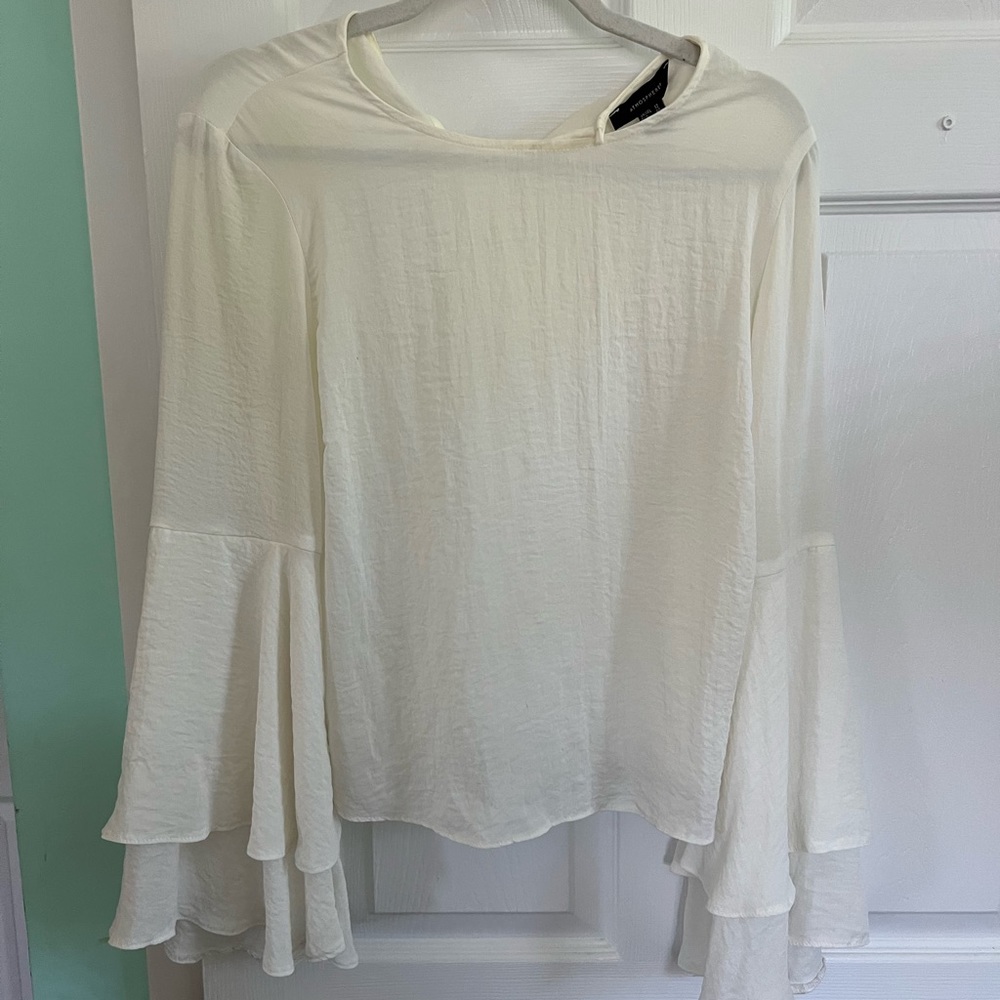 Atmosphere white long sleeve shirt, size 8.